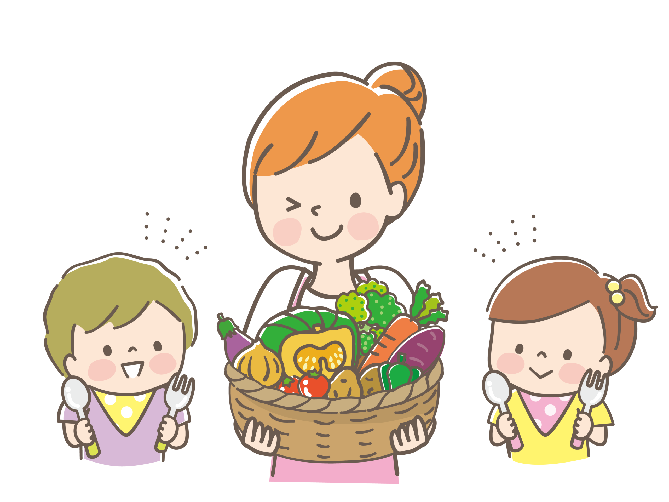 夏野菜を使った食事のイメージ